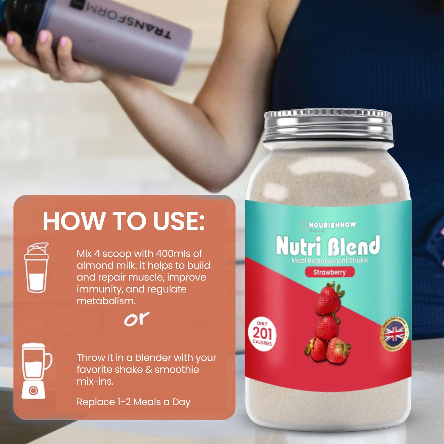 Strawberry Meal Replacement Shake