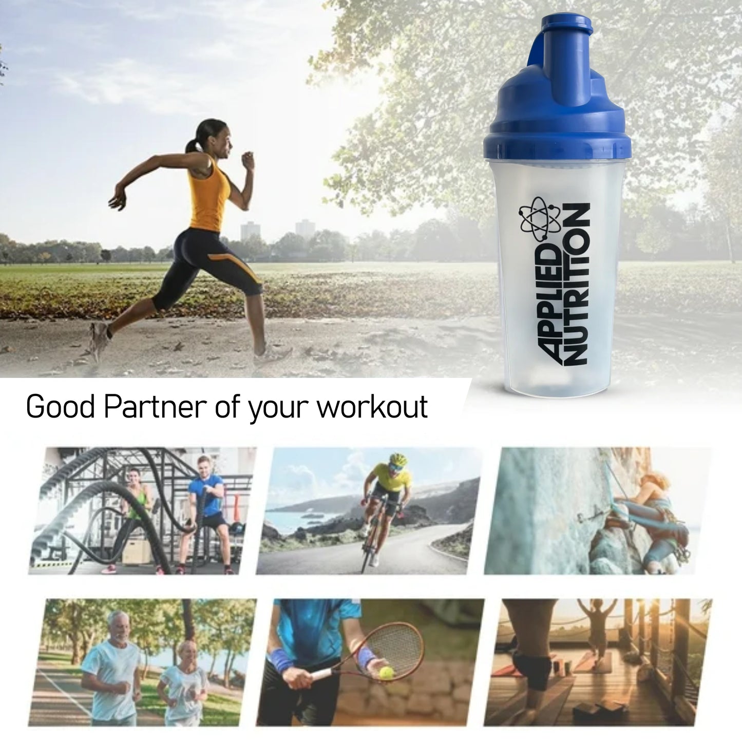 Protein Shaker Bottle