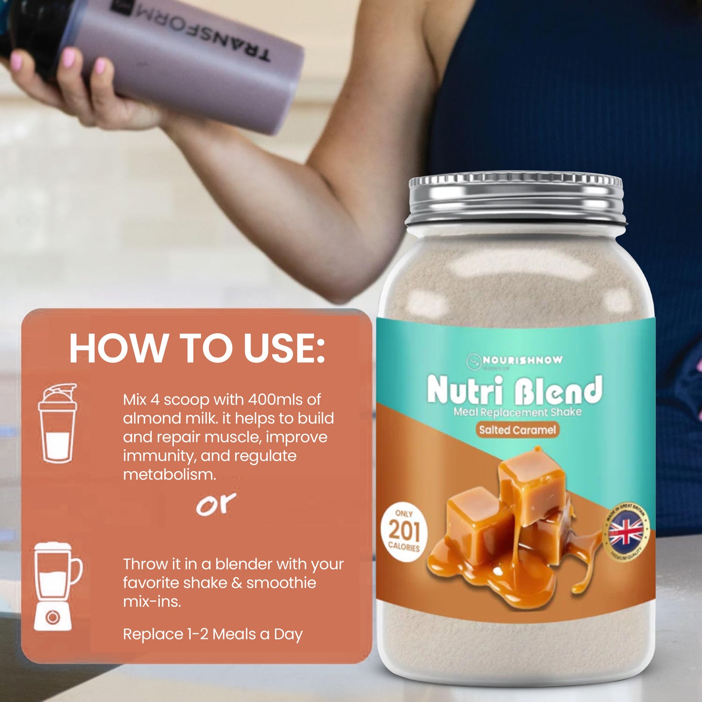Salted Caramel Meal Replacement Shake