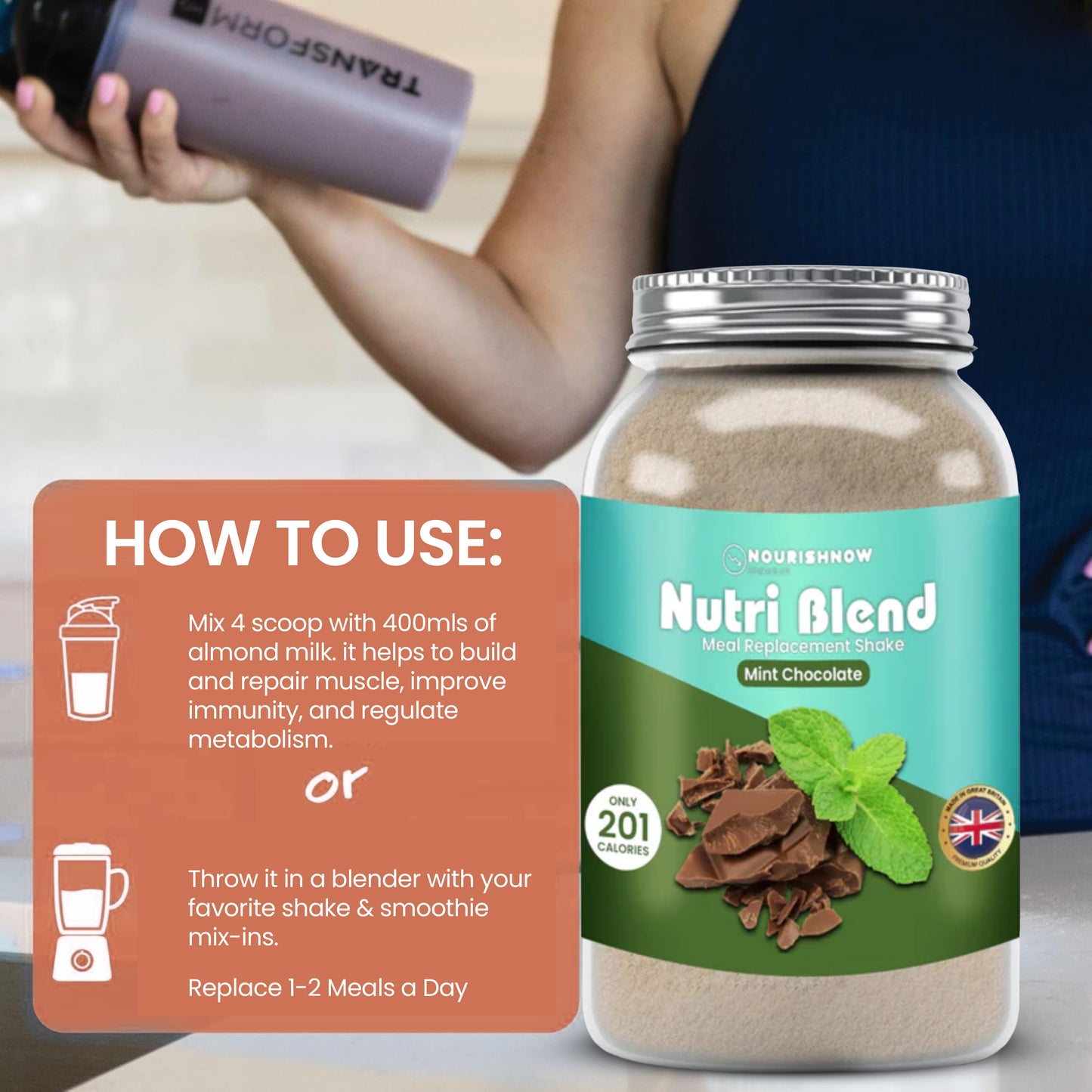 Mint Chocolate Meal Replacement Shake