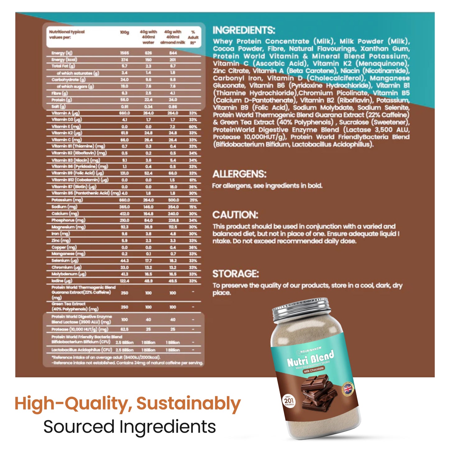 Milk Chocolate Meal Replacement Shake