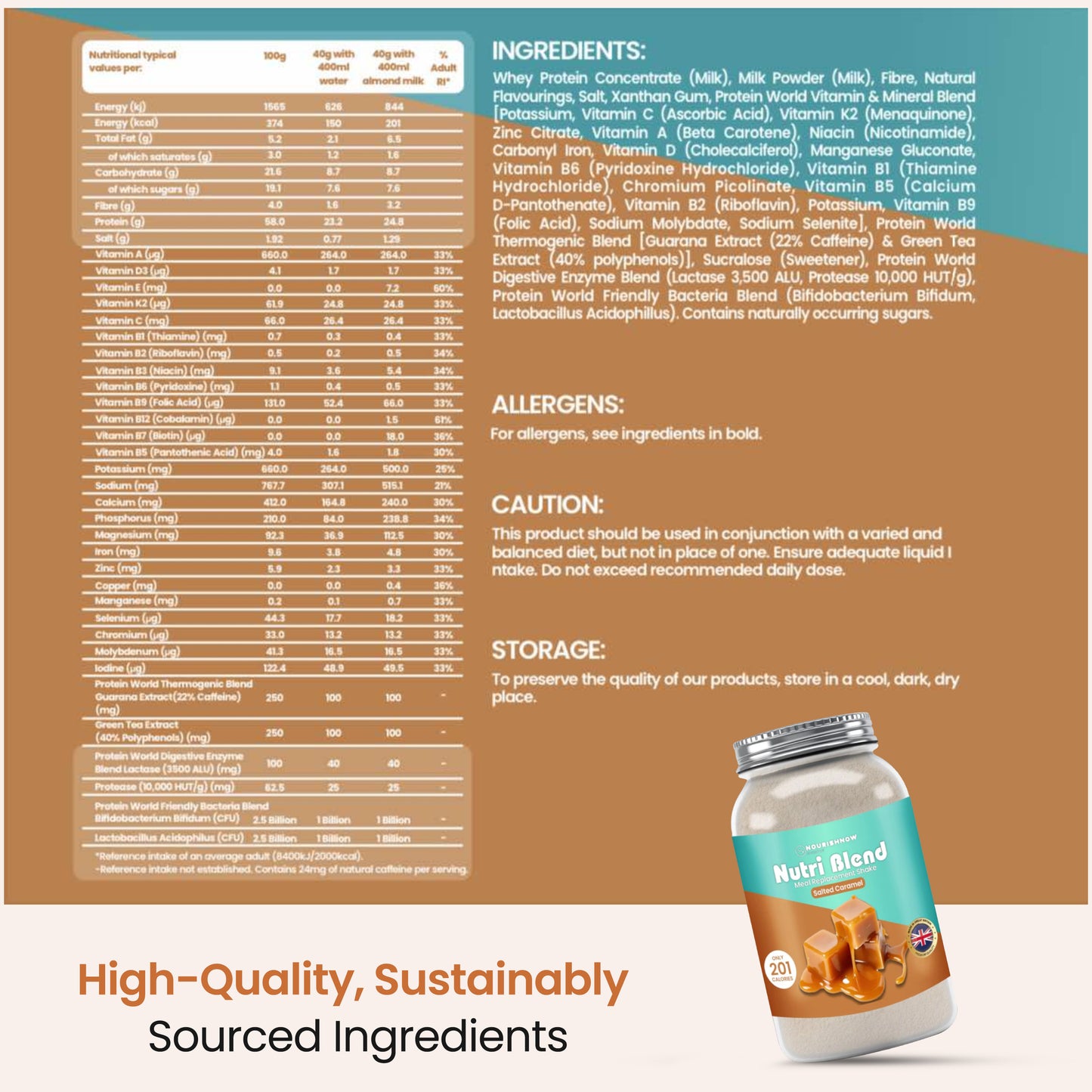 Salted Caramel Meal Replacement Shake