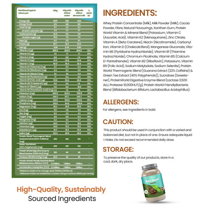 Mint Chocolate Meal Replacement Shake